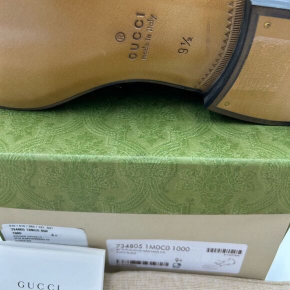 Men’s Gucci bamboo horse bit leather loafers size 9. 5 fits 10 US made Italy - Picture 6 of 11